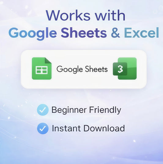 Monthly Budget Planner - Fully Automated 21 Tabs Included - Instant Download