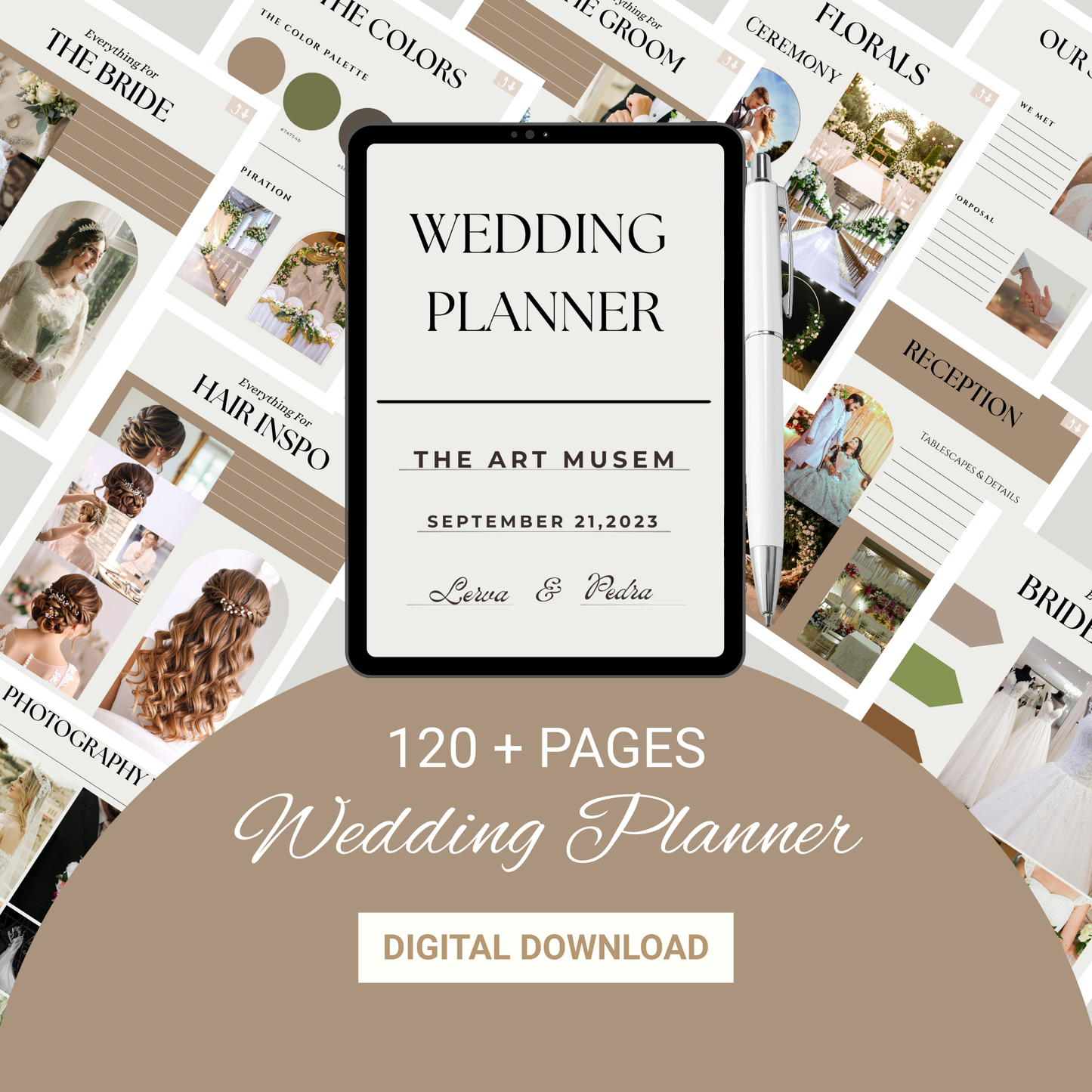 Editable Wedding Planner Template