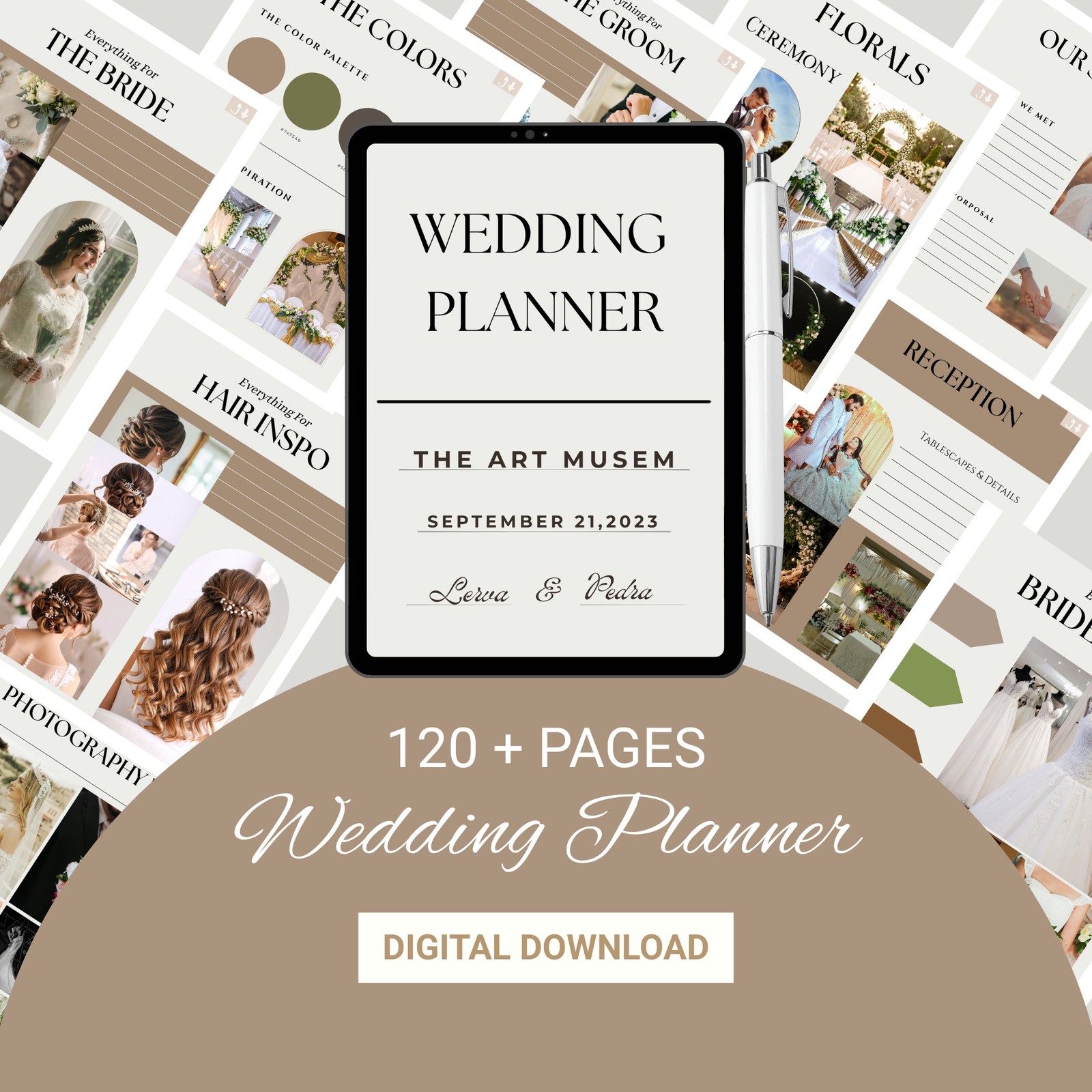 Editable Wedding Planner Template