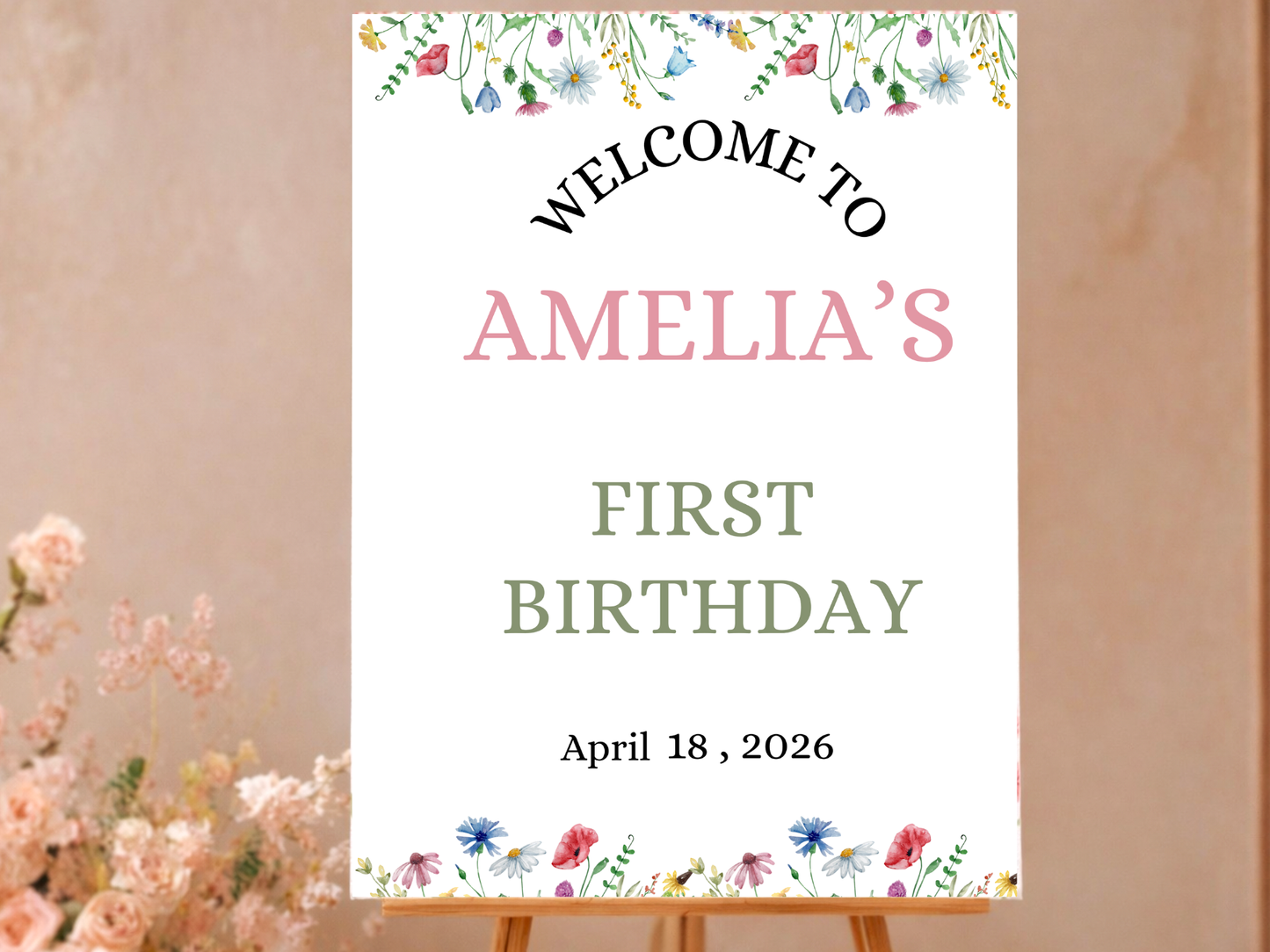 Wild One First Birthday Bundle Template - Editable Canva Invitation