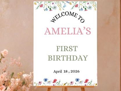 Wild One First Birthday Bundle Template - Editable Canva Invitation
