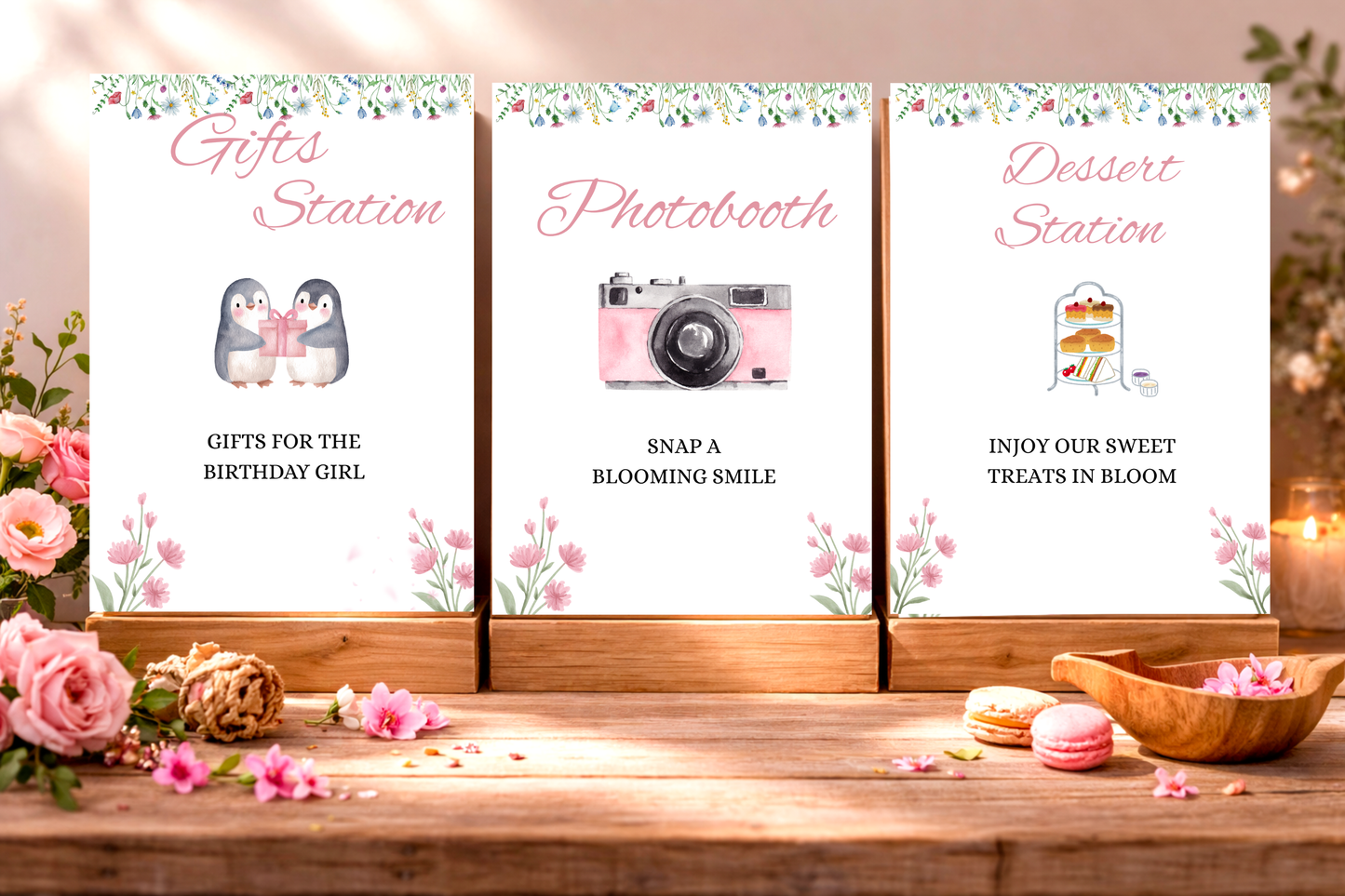 Wild One First Birthday Bundle Template - Editable Canva Invitation