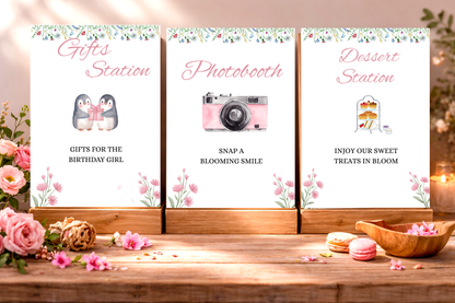 Wild One First Birthday Bundle Template - Editable Canva Invitation