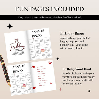 Editable Birthday Magazine Canva Template - 68 Fully Editable Pages