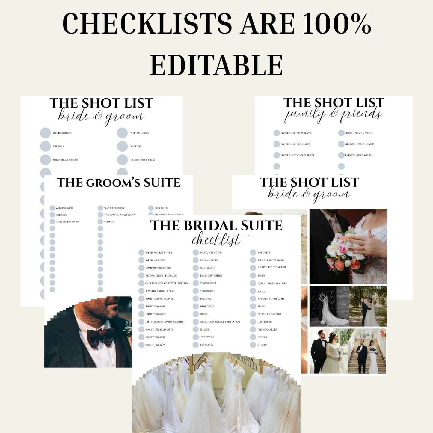 Wedding Planning Bundle - Editable 80+ Pages Instant Download