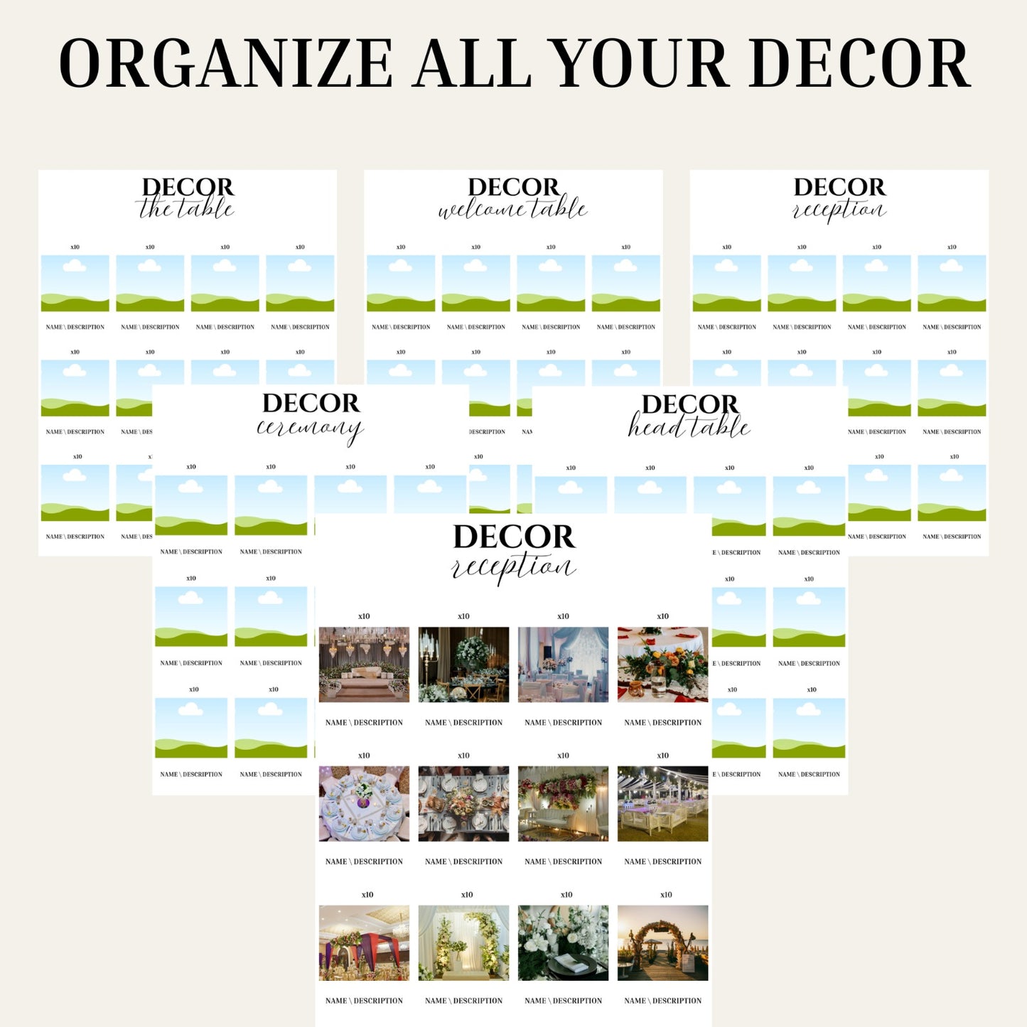 Wedding Planning Bundle - Editable 80+ Pages Instant Download