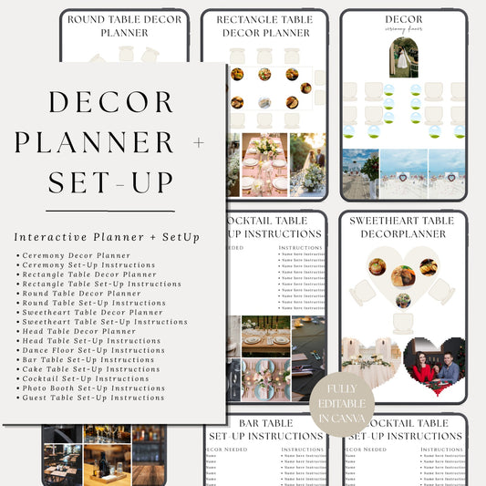 Wedding Day Of Binder Template | 160+ Pages Canva & GoodNotes | Reception Overview, Shot List, Table Setup, Cake & Desserts | Printable Instant Download