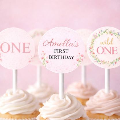 Wild One First Birthday Bundle Template - Editable Canva Invitation
