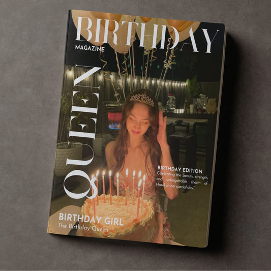 Birthday Magazine Template (Digital Download)