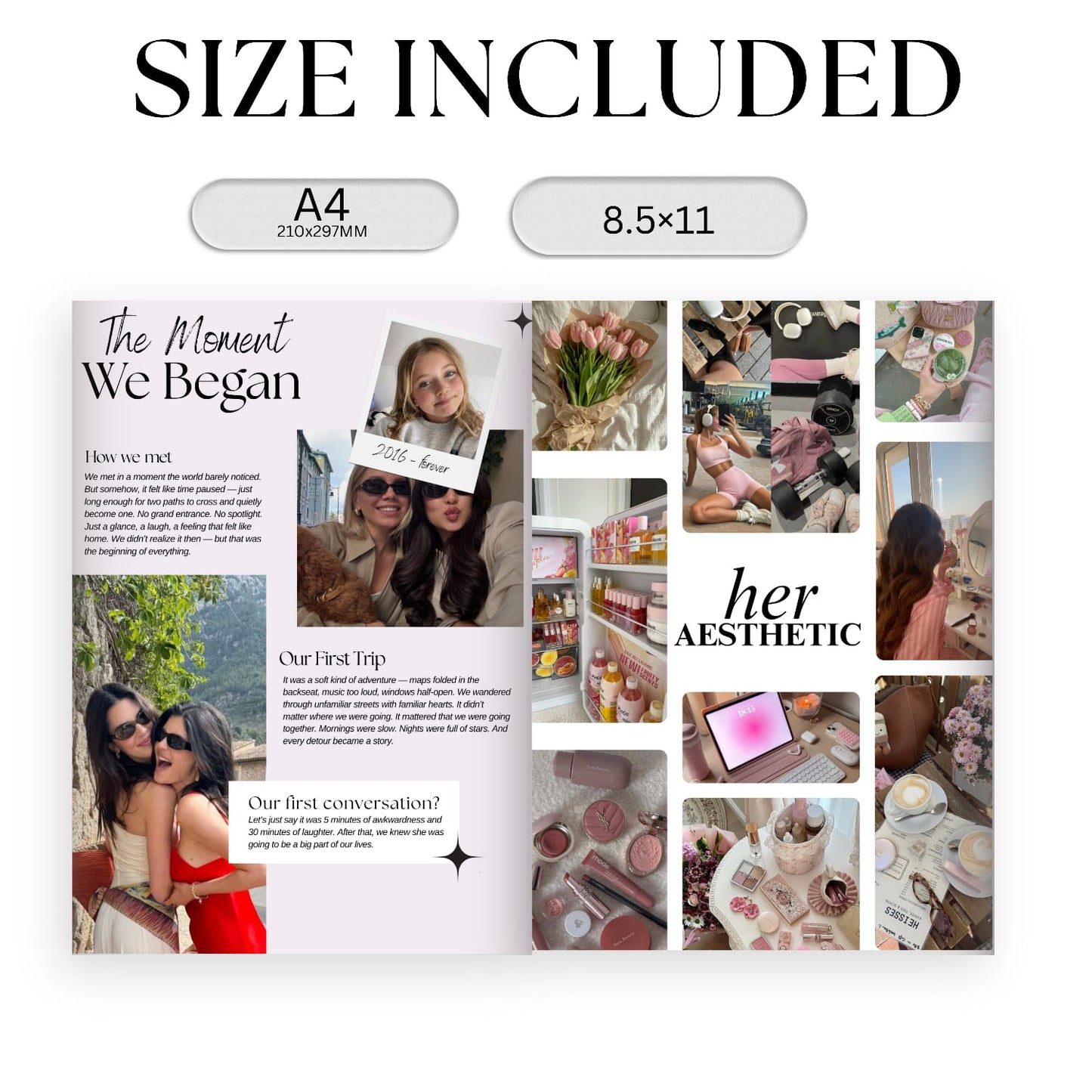 Birthday Magazine Template (Digital Download)