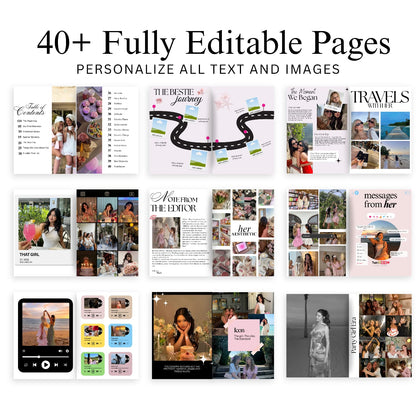 Birthday Magazine Template (Digital Download)