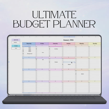 Monthly Budget Planner - Fully Automated 21 Tabs Included - Instant Download